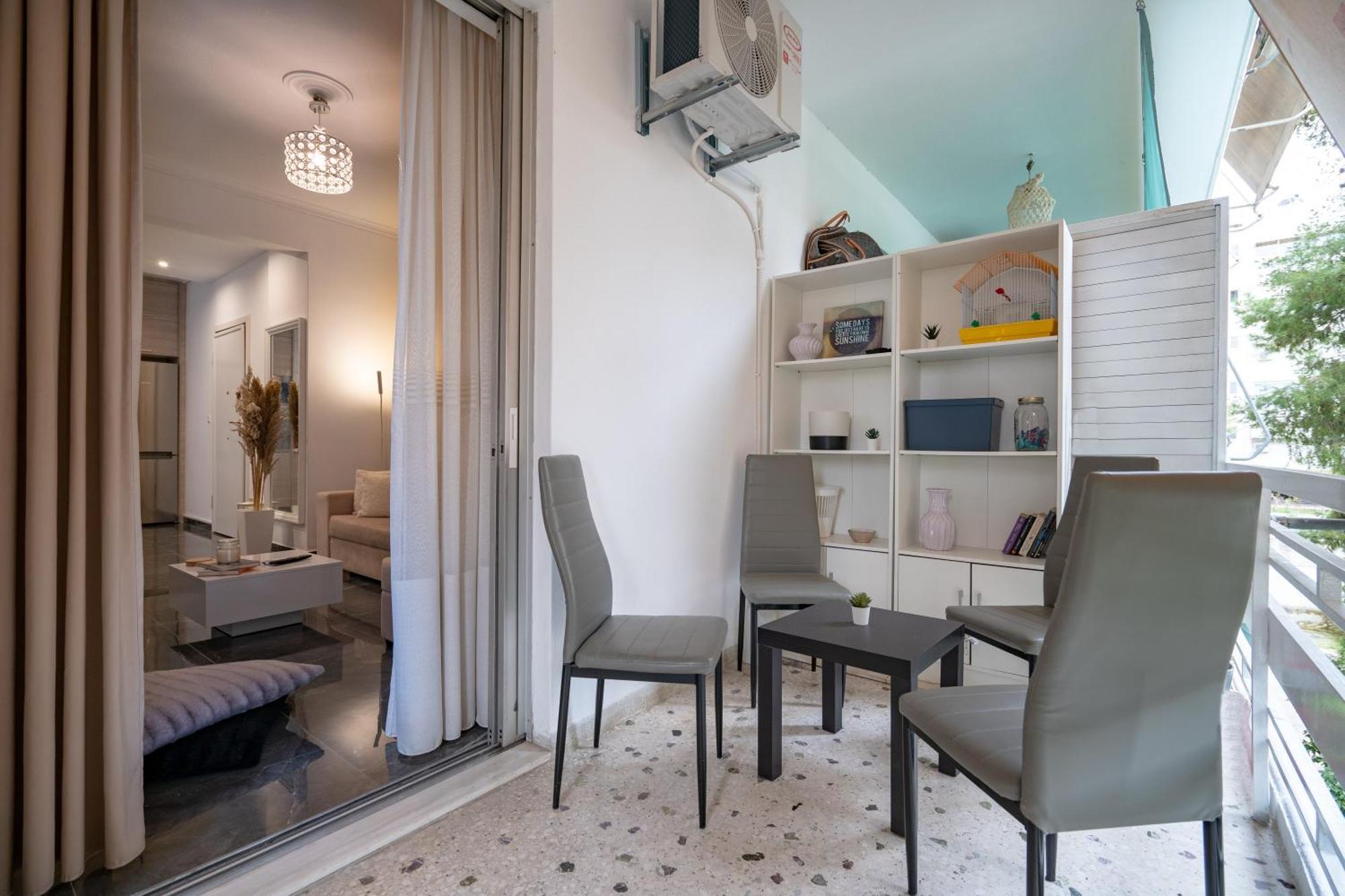 Neo Irakleio Train St. 1 Bedrm 4 Pers. Apartment Афины Экстерьер фото