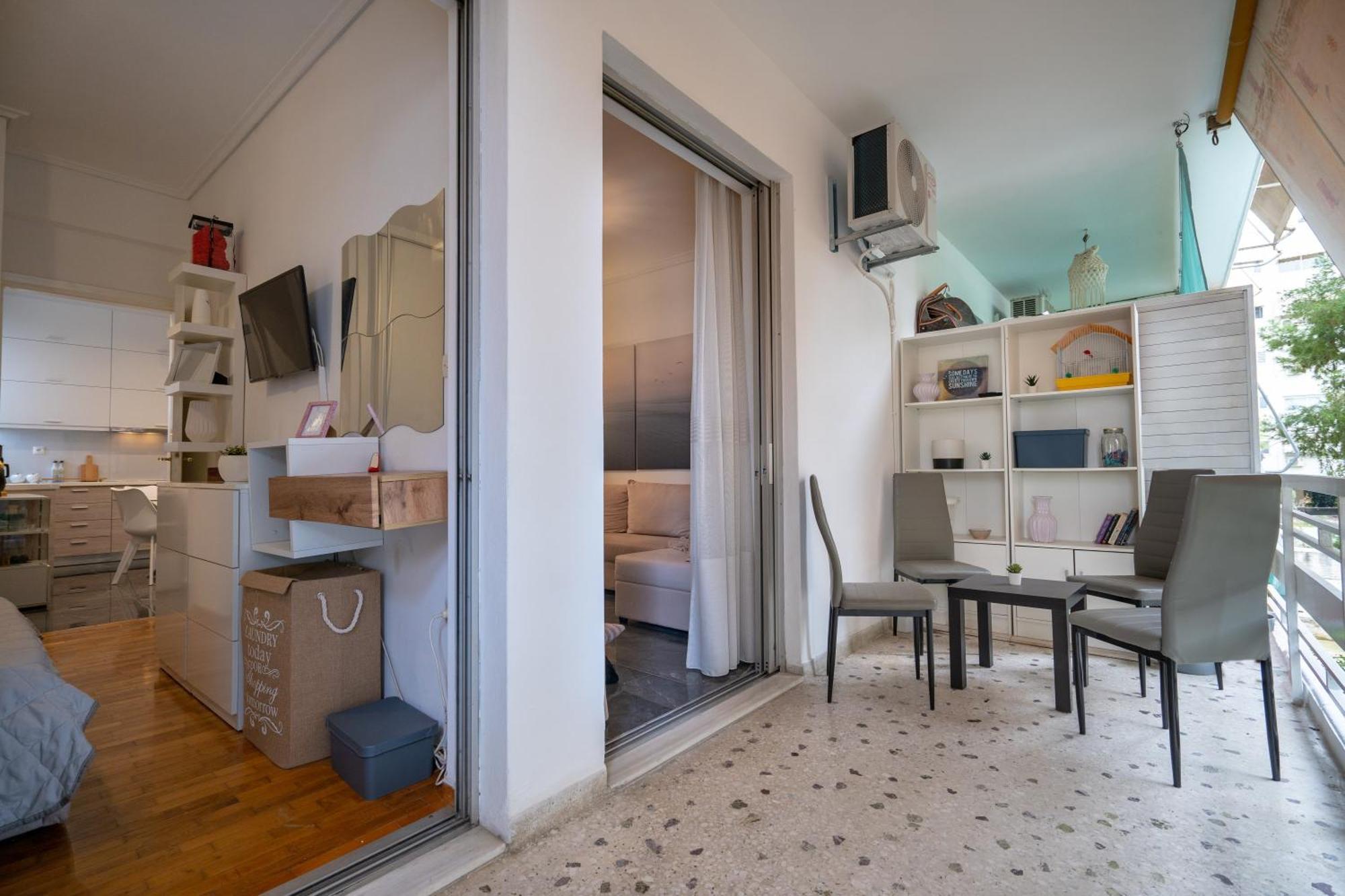 Neo Irakleio Train St. 1 Bedrm 4 Pers. Apartment Афины Экстерьер фото