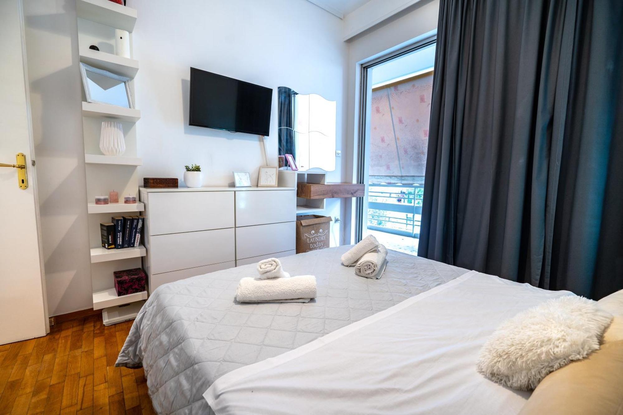 Neo Irakleio Train St. 1 Bedrm 4 Pers. Apartment Афины Экстерьер фото